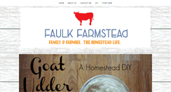 Desktop Screenshot of faulkfarmstead.com