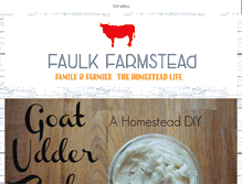 Tablet Screenshot of faulkfarmstead.com